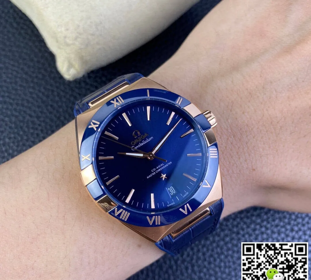 SBF Omega Constellation 131.63.41.21.03.001 VS Factory 1:1 Best Edition Replica Watch Leather Strap